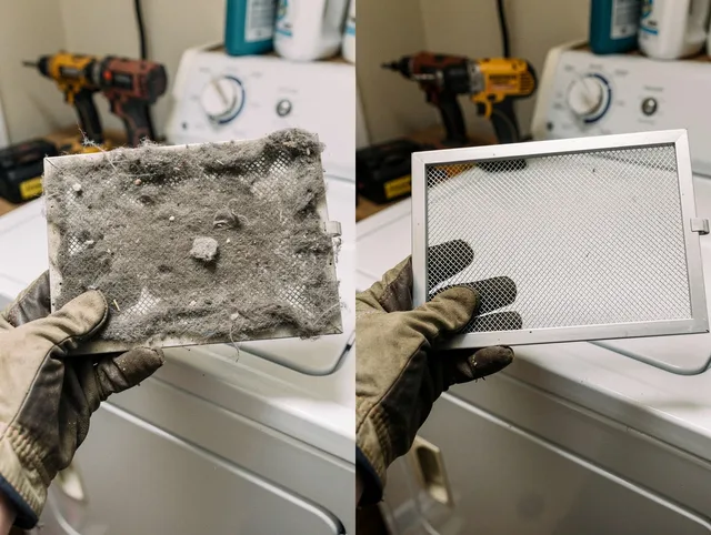 Professional lint trap cleaning by Somerset Dryer Vent Cleaning in Somerset
