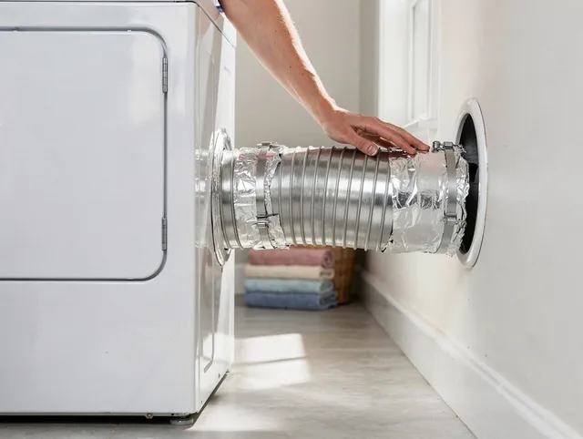 Professional dryer vent hose installation by Somerset Dryer Vent Cleaning in Somerset