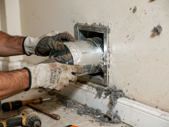 Professional dryer vent repair and installation by Somerset Dryer Vent Cleaning in Somerset